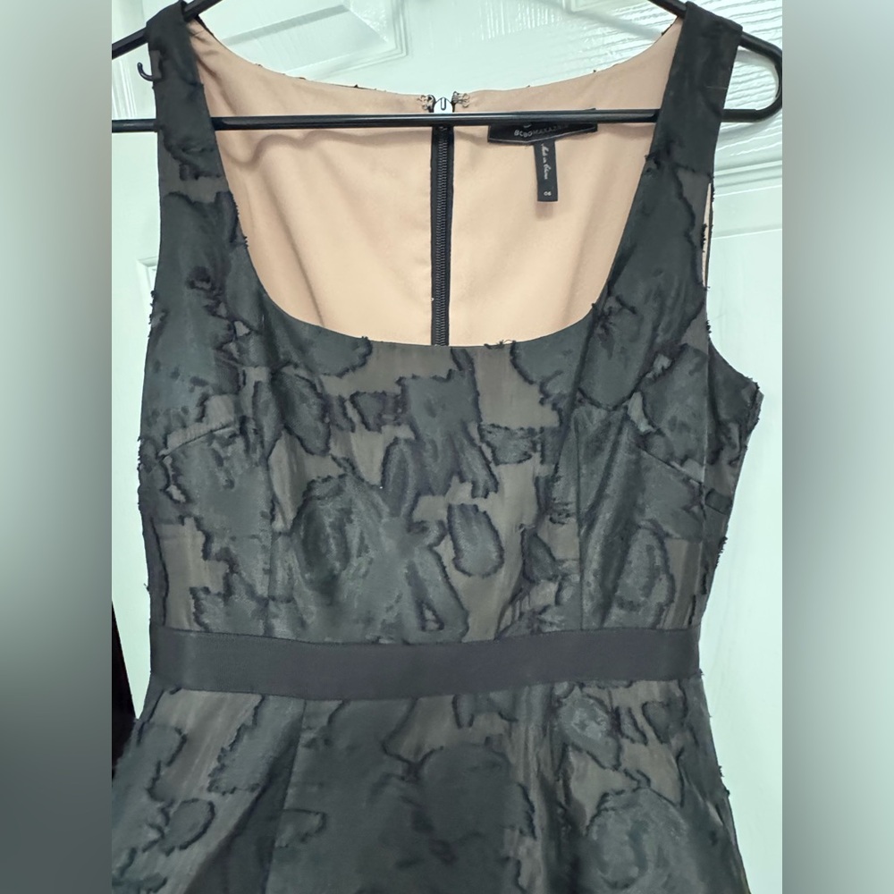 BCBGMaxAzria Black Textured Dress